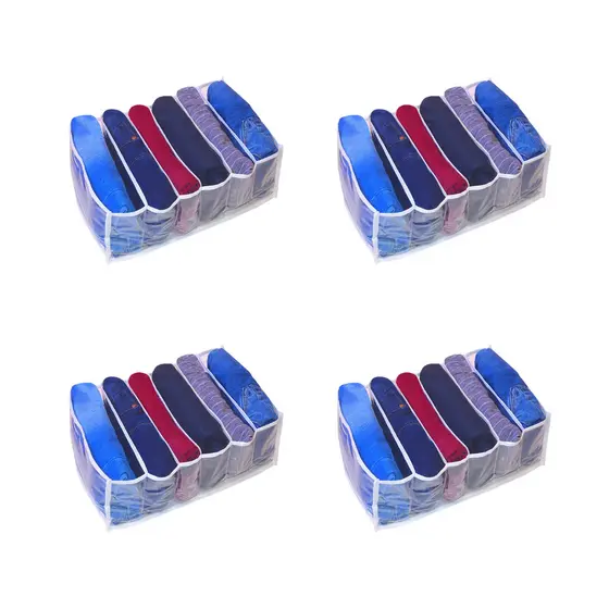 4 Organizador de Gaveta Premium para calça jeans 20x25x40cm GG - Maison Plus