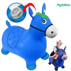 Brinquedo inflável de cavalo para brincar pulando,com music