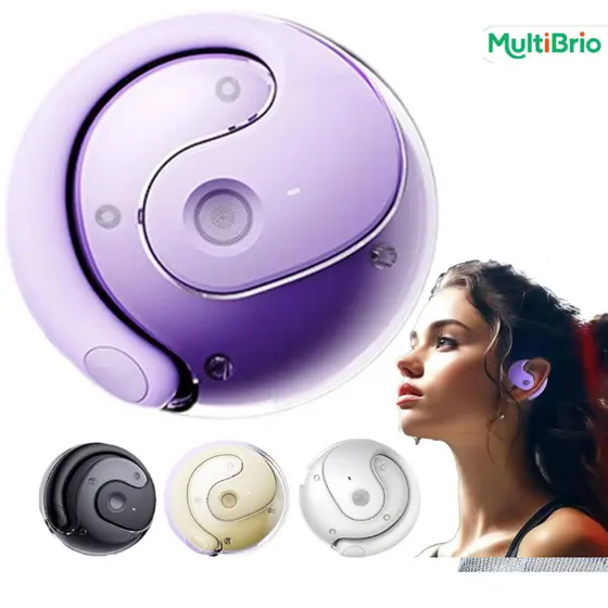 Bluetooth Sem fio Fone de ouvido Ergonômico TWS Suporte Orelha Pendurada Anti-queda