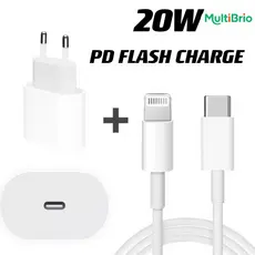 Carregador PD de 20 W compatível com cabo 1miPhone - todos os modelos