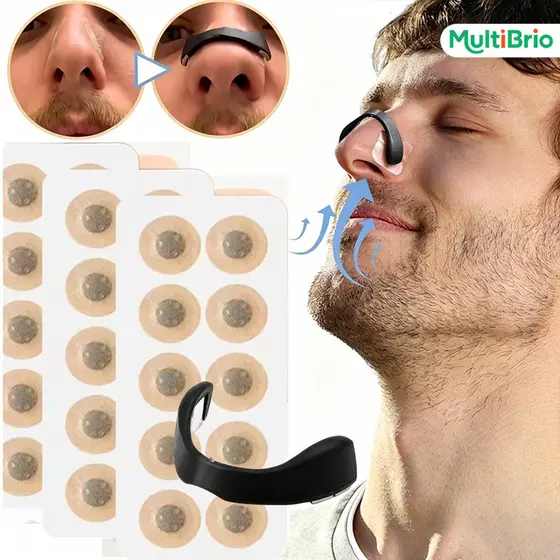 Expansor Nasal Flexível para Uso Diário e Noite de Sono