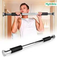 Barra Portátil Regulável 62 100 Cm Apoio Firme para Pull Up Treino Superior Livre