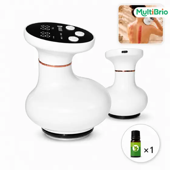 Massageador Ventosa a Vácuo Elétrico Ventosaterapia Corporal Aquecimento Massagem Terapêutica