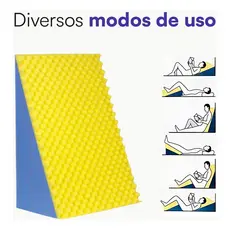 Suave Encosto Triangular Travesseiro Pós Ortopédico Almofada Terapêutica Espuma 65x45x30 - NÃO TEM CAPA