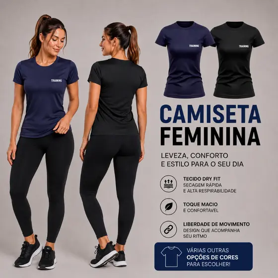 Camiseta Feminina Manga Curta Prote莽茫o Uv Para Treino Academia Corrida Caminhada  Estampada Training