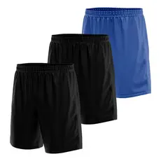 Kit 3 Shorts Masculino Esporte Treino Futebol Academia