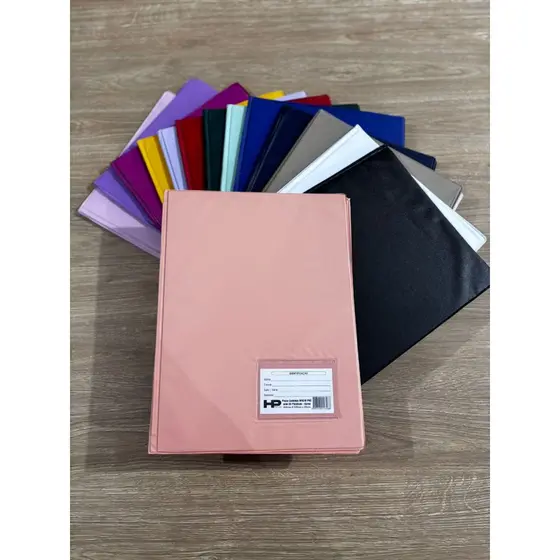 Pasta Catálogo HP Plásticos A4 com 30 plásticos - Diversas Cores