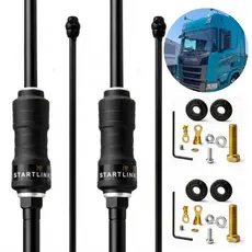 Kit 2 Antenas PX Móvel Bobinada Black Radio Px Argentina Viúva Negra Canarinho 1,35