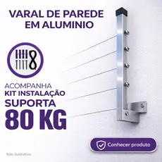 varal retratil parede recolhivel para apartamento casa reforçado aluminio Roupa Edredom