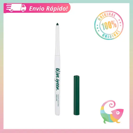 Lapiseira Para Olhos Vizzela Olive Green Altamente Pigmentada À Prova D'Água