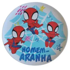 Prato Raso Infantil Homem-Aranha 20cm