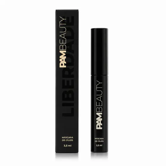 Máscara de Cílios Liberdade PAM Beauty - Volume, Curvatura e Alongamento - À Prova de Lágrimas 3,5ml