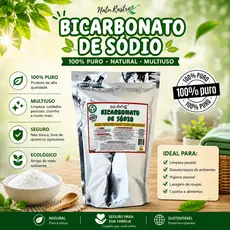 Bicarbonato de Sódio Natu.Rastro - 100% Puro - 1KG-natural e de alta qualidade