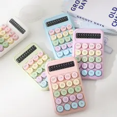 Calculadora de 10 Dígitos Teclado Mecânico cor de Morandi De Ponto Grande para diaria