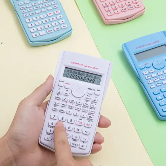 calculadoras científicas 240 funções, 2 linhas 10 + 2 dígitos para estudante