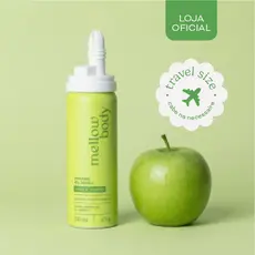 Mini Sabonete Líquido Chantilly de Banho Maçã Verde 50ml - Mellow Body – Vegano, Hidratante skincare
