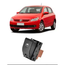Botão Vidro Elétrico Gol G4 G5 G6 G7 Simples Fundo Marrom