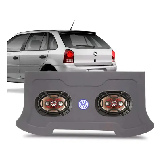 Tampão Traseiro Vw Gol G4 + Alto Falante Bravox 6x9 69