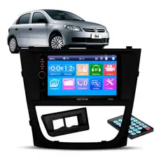 Central Multimídia mP5 7'' Gol G5 + Moldura Espelhamento Android Preto