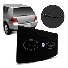 Tampão Porta Malas Golf 1999 A 2012 Carpete Preto Com Furos
