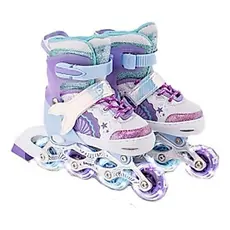 Patins Roller Sereia Com Led Roxo