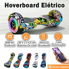 Hoverboard Infantil 6.5"/8" com Bluetooth LED e Autobalanceamento Presente Perfeito para Crianças 700W