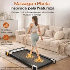 Profissional Esteira Elétrica Inclinacão Dupla Face 2 em 1 para Caminhada e Corrida – até 120kg