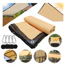 Toldo Sombrite 90% UV - 2x2 até 5x4m para Garagem, Jardim e Carro com Corda e Trava Inclusa