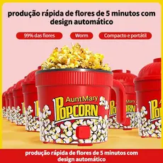 Pipoqueira Elétrica Mini Ar Quente Máquina Fazer Pipoca Sem Óleo Minijoy Festa 220V