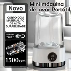 Mini Máquina de Lavar Portátil 1L – Lavadora Compacta USB para Roupas Íntimas, Meias e calcinha