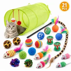 Funny Cat Tunnel Kit / Plush Stick / Mouse / Various Toy Combinations