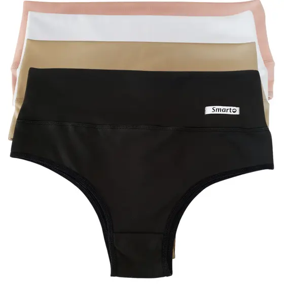Kit Calcinha Modeladora Seca Barriga Cintura Alta Sem Costura