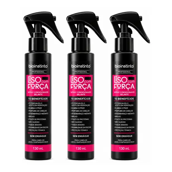 SPRAY SELANTE CONDIC 10 BENEFICIOS LISO COM FORÇA BIO INSTINTO 130 ML