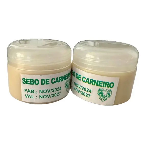 Sebo de Carneiro Original - Rachaduras, Hidratação Profunda, Mãos, Pés, Cotovelos Macios