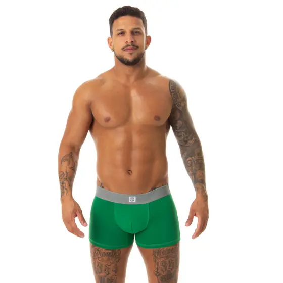 Kit 2 Cuecas Boxer Lisas de Algodão Antialérgico Alta Qualidade