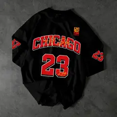 Camiseta The King 23 Chicago Red T-shirt Jersey Basquete Streetwear Algodão