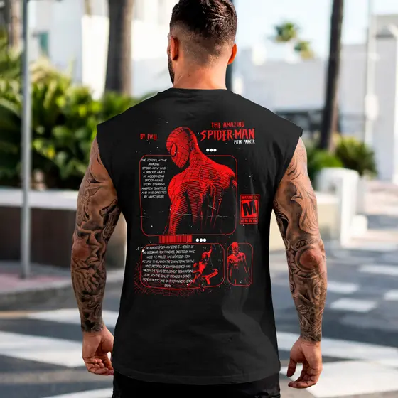 Camiseta Regata Machão Masculina Spider Man regata geek estilo urbano