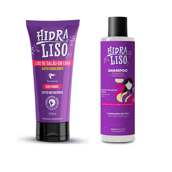 Escova Progressiva de Chuveiro + Shampoo - Hidraliso