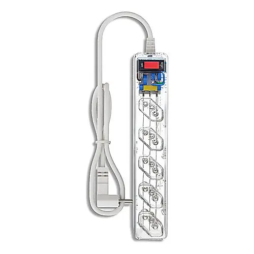 Filtro De Linha Com Protetor De Surto Dps Iclamper Energia 5 Tomadas 3 Pinos 10 Amperes Com Tecnologia Lcf Anti Raio Cla