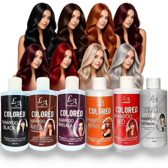 Shampoo Tonalizante Sem Amônia 300ml Cobre Brancos Hidrata e Dá Brilho Escurecedor Cabelos brancos