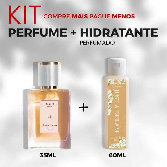 KIT Perfume 35ml + Hidratante 60ml Feminino (Alta fixação)
