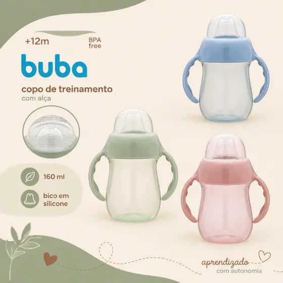 copo de treinamento com alça buba 160ml