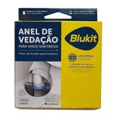 Anel De Vedação P/ Vaso Sanitario C/guia Blukit Pvc Cor Azul
