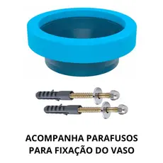 Anel De Vedacao Com Guia Bacia + 2 Parafusos P/vaso Bucha 10