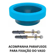 Anel Veda Cheiro Bacia Vaso Sanitário + 2 Parafusos com bucha 10mm