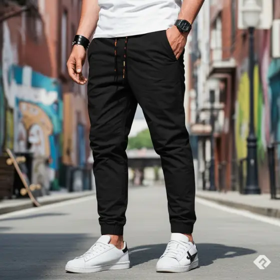 Calças Jogger Masculina com punho Premium qualidade moda homem Estiloso