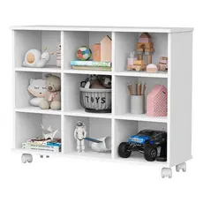 Nicho Branco Organizador Brinquedos Quarto Decoração Prateleira Multiuso Infantil divisórias Criança