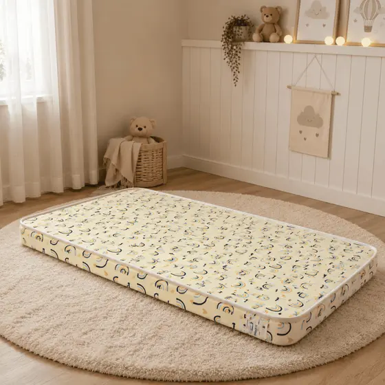 Colchão Para Berço 130x70Cm Americano Espuma D18 Hipoalergênico Certificado Confortável Para Bebês