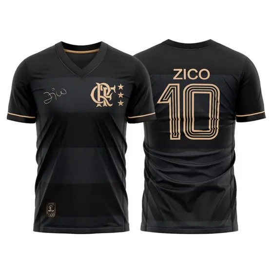 Camisa Flamengo Volta Zico Braziline