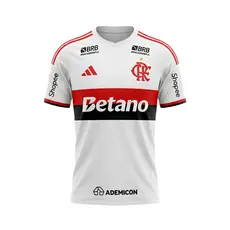 Manto 2 Flamengo Masculina Adidas 2026 - C/ Kit Patrocínio